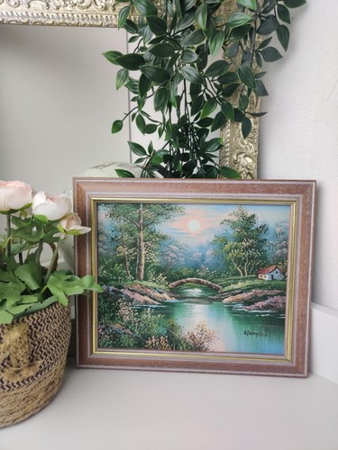 Tableau vintage signé