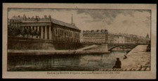 GRAVURE Ancienne Pont de la bourse. Grv268