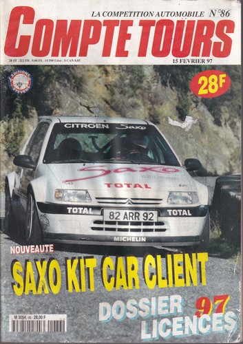 Compte tours saxo kit - tours,