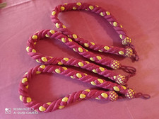 3 embrasses de rideaux corde