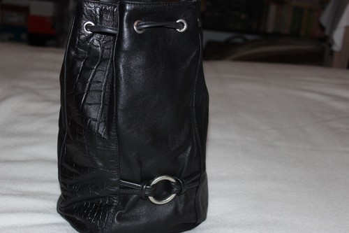 Sac seau noir simili - sac,