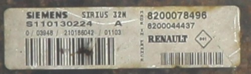 Calculateur moteur renault - calculateur,