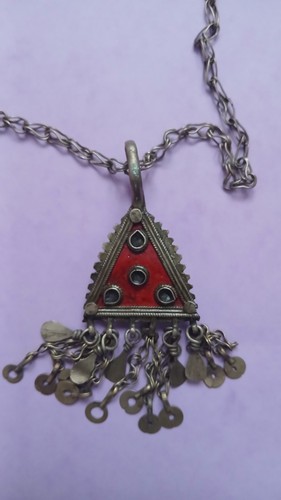 Ancien collier ethnique argent - ethnique,