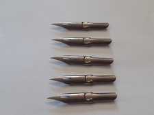 lot 5 plume  d'ecriture nibs penna HINKS WELL'S & CO 480 EF falcon pen england
