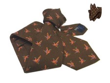 Cravate Laine Homme Brun