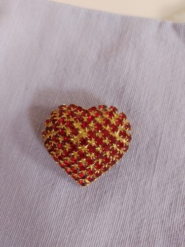 Broche coeur strass agatha - broche,