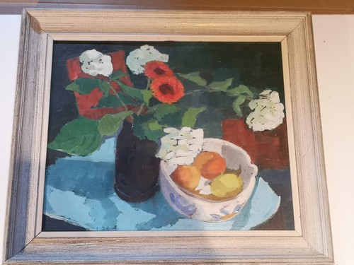 Tableau huile nature morte - nature,