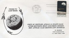 APOLLO 13 Firing to loop Moon after explosion C ape Canaveral Space cover