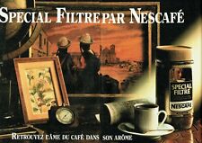 Publicité Advertising 099   1982  Nescafé café soluble spécial filtre (2pages)