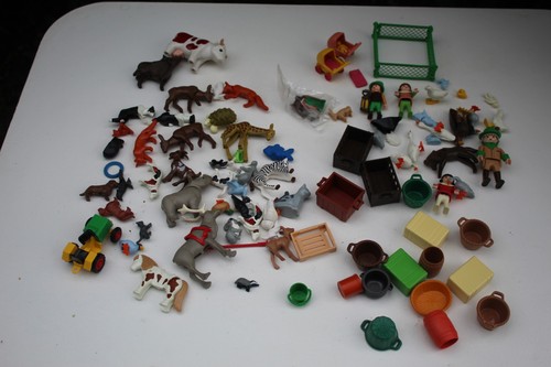 Playmobil animaux ferme panier