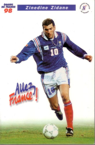 Zinedine zidane carte - zidane,