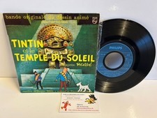 45T Bande Originale Tintin et le Temple du Soleil Philips Hergé Brel Rauber 1969