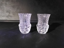 Paire De Petits Vase Cristal