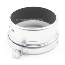 Round Silver Metal Lens Hood