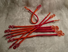 DéCO TABLE PASSEMENTERIE Marocaine  2 -  8 RONDS de SERVIETTE Rouge/Orange NEUFS