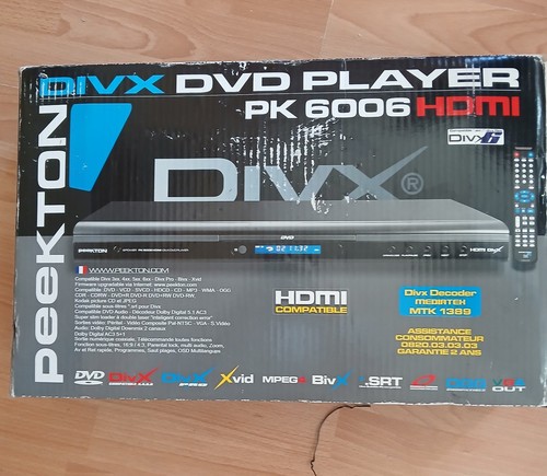 Lecteur dvd peekton 6006 - lecteur,