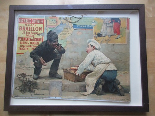 Rare publicite sur carton - sur,