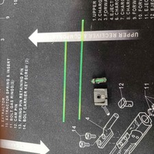 Hausse Dérivable + guidon fibre pour Glock 17 et Glock 34  Eemann tech