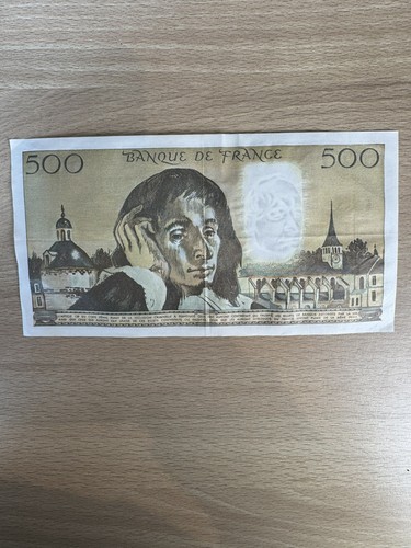 Billets 500 francs pascal - billets,