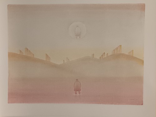 Reproduction une aquarelle - d'une,