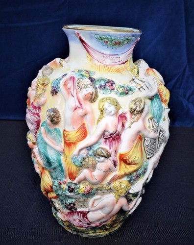 Vase lampe base capodimonte - base,