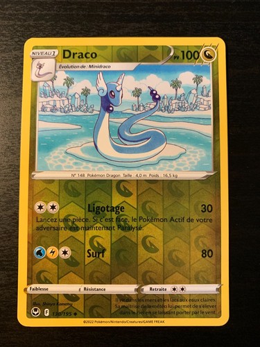 Carte pokémon reverse draco - pokémon,