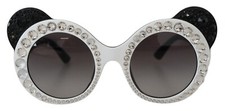 Lunettes Dolce & Gabbana DG4325BM Blanches Noires En Acétate Cristal 820usd