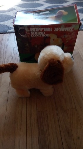 Vintage hopping spaniel plush - vintage,