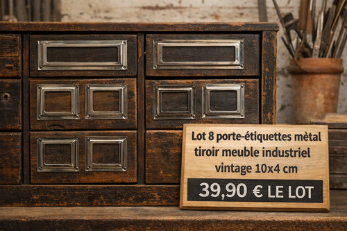 Lot porte étiquettes métal - porte-étiquettes,