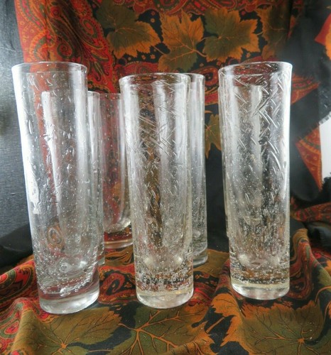 Lot verres soufflés - de,