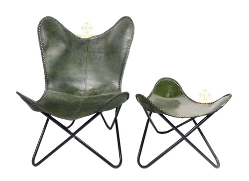 Green genuine buffalo - genuine, leather