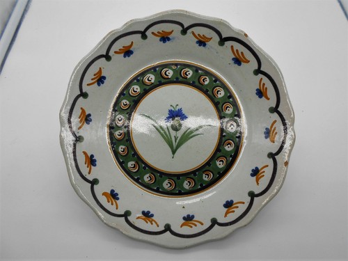 1168 assiette faience de - faience,