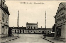 CPA Chinon Place de la Gare (1420749)