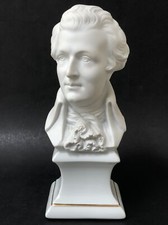 Sublime ancien BUSTE de MOZART en  porcelaine de LIMOGES