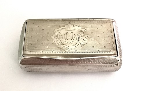 Tabatière boite argent - tabatière,