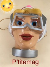 Ancien Masque Plastique TÉLÉTACTICA Carnaval Cesar