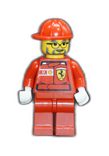 Lego figurine pilote course - de,