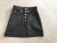 Superbe Mini Jupe Cuir Agneau