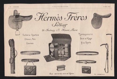 Publicité 1924 mode - , hermès