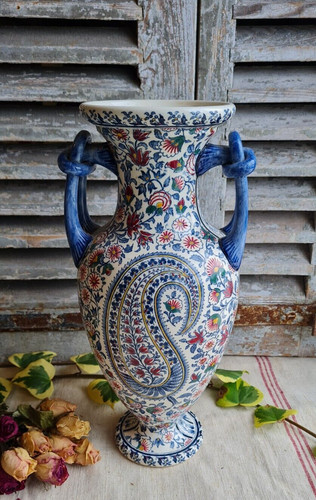 Ancien grand vase gien - grand, modele