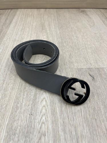 Ceinture gucci grise uni - gucci,