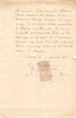 1913 notaire borrel capendu - 1913,