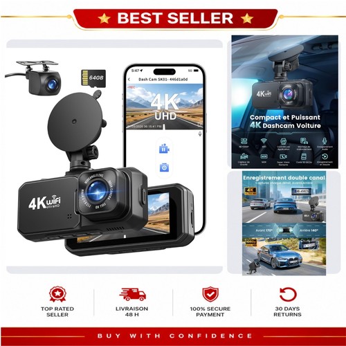 Dashcam voiture avant - dashcam, arrière