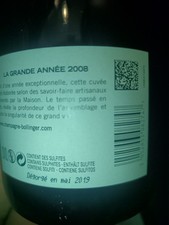 champagne Bollinger Grande