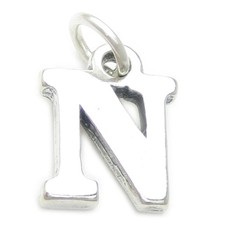 Lettre N Initiale en argent