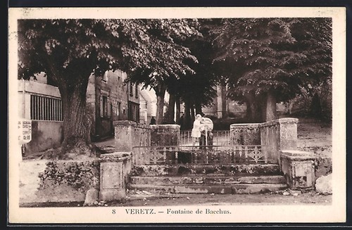 Cpa veretz fontaine - cpa,
