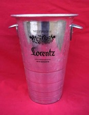 French Lorentz Aluminum Rhine Wine Ice Bucket Cooler Bergheim 1950
