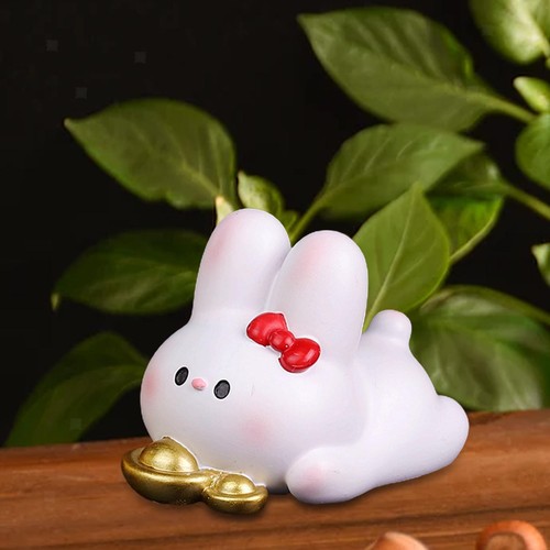 Résine lapin figurine voiture - lapin,