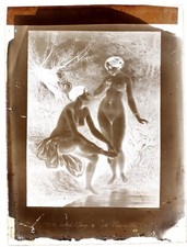 Photographie d’une gravure c1860 Plaque de verre NEGATIVE au Collodion P30n21n1
