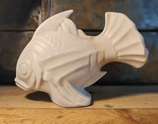 Poisson Céramique Craquelée Art Déco Dlg Lejan Non Signé L 26,5